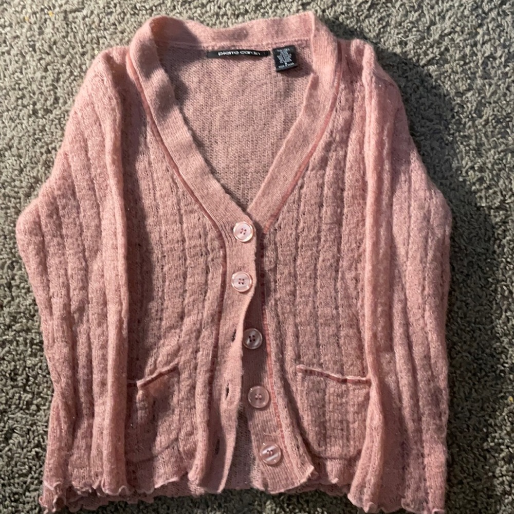 pink vintage cardigan